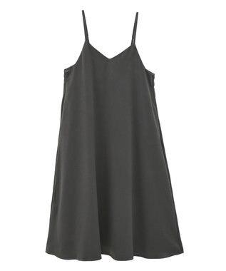 Green Parks 前後２ＷＡＹサテンキャミワンピース Gray