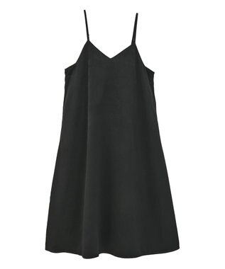 Green Parks 前後２ＷＡＹサテンキャミワンピース Black