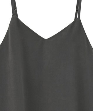 Green Parks 前後２ＷＡＹサテンキャミワンピース Gray