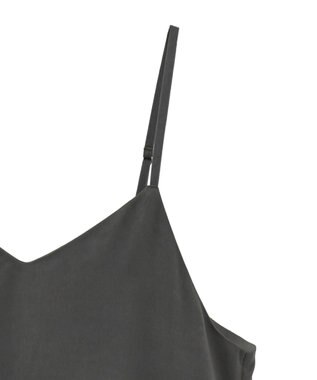 Green Parks 前後２ＷＡＹサテンキャミワンピース Gray