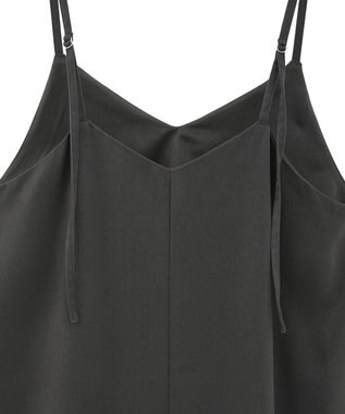 Green Parks 前後２ＷＡＹサテンキャミワンピース Gray