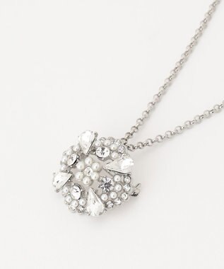 TOCCA CLOVER BIJOUX BROOCH NECKLACE 2WAY ブローチネックレス シルバー系
