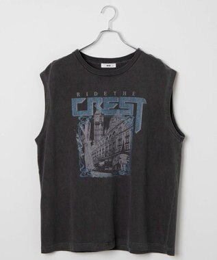 WEGO 【ユニセックス着用アイテム/手洗い可】ピグメントグラフィックノースリーブ 柄3