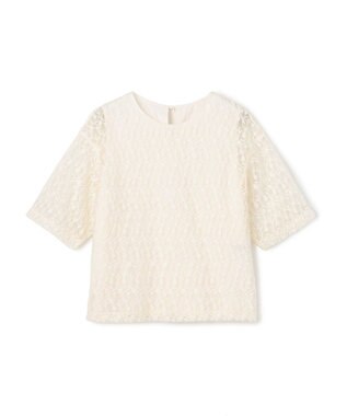 UNFILO シアー エンブロイダリー Tシャツ オフ