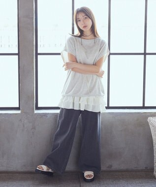 earth music&ecology マルチウェイリメイク風プルオーバー Oatmeal