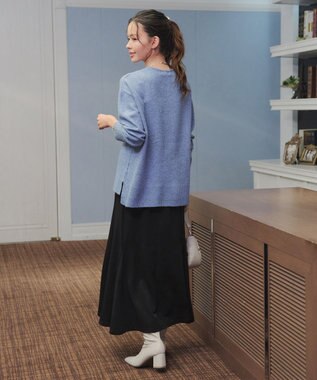 Tiaclasse 【洗える】カットツイルマーメイドスカート ブラック