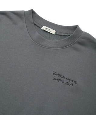 earth music&ecology サイドリブロゴスウェット Gray