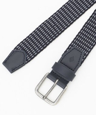 JOSEPH ABBOUD 【伸びる】薄くて軽い！ ライトミックスコード ベルト ダルブルー系