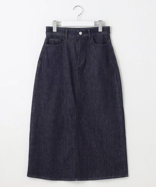 自由区 【洗える】ウスカルデニムAライン スカート インディゴ