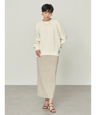 AMERICAN HOLIC 総針ニットタイトスカート Beige Mixture