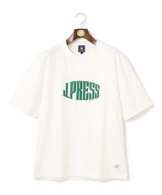 J.PRESS MEN 【J.PRESS ORIGINALS】Supima Recycle Jersey J.PRESS Logo T-shirt ホワイト系