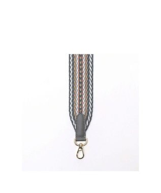 A.D.M.J. 【別売り】イタリアンテープショルダーストラップ(レギュラー/107cm) GY/O.GY