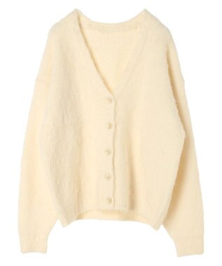 Green Parks ■ＡＪＵＧＡ．×ＧＰ　シャギーニットカーディガン Off White