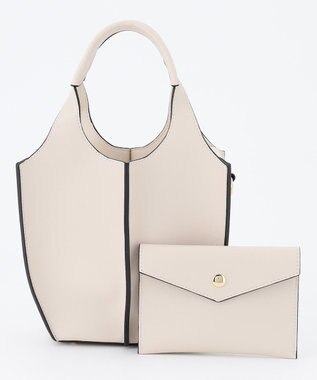 23区 アウトシームミニショルダー バッグ アイボリー系