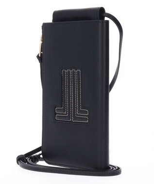 LANVIN en Bleu ヴィジュ スマホショルダー財布 ブラック