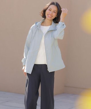 J.PRESS LADIES 【2way】Artirosa ショート丈 コート スモーキーミント系