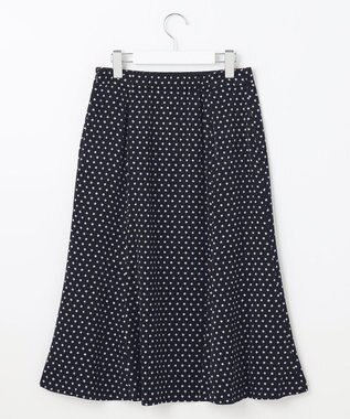 J.PRESS LADIES S 【洗える】ジオメトリック マーメイド スカート ネイビー系5