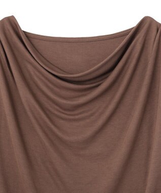 YECCA VECCA 【接触冷感】ドレープカットトップス Brown