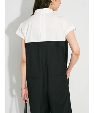 Green Parks シャツデザインロンパース Black