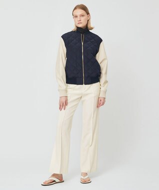 BEIGE， SORE / ハイネックカットソー Navy