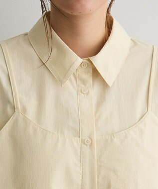 CRAFT STANDARD BOUTIQUE ビスチェレイヤード風シャツ Yellow