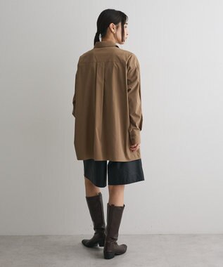 CRAFT STANDARD BOUTIQUE ビスチェレイヤード風シャツ Brown