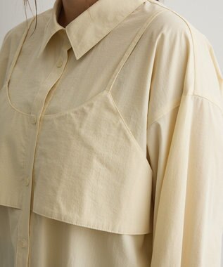 CRAFT STANDARD BOUTIQUE ビスチェレイヤード風シャツ Yellow