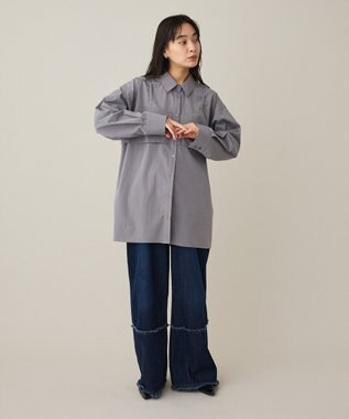 CRAFT STANDARD BOUTIQUE ビスチェレイヤード風シャツ Gray