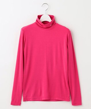 23区GOLF 定番あたたかインナー【WOMEN】エニワイズ無地 カットソー ピンク系