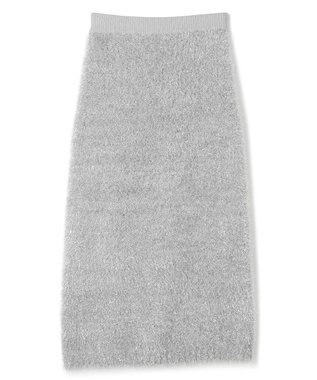 uncrave ヘアリー ラメ ニット スカート（uncrave WHITE） シルバー