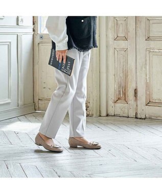 Riz raffinee <Riz raffinee>バックルオペラパンプス ベージュスエード