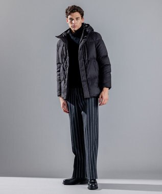 JOSEPH HOMME コマスエード　ダウンコート ブラック系