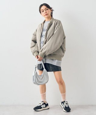 earth music&ecology リバーシブルMA-1 カーキ