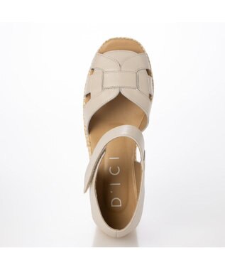 MODE ET JACOMO <D'ICI>カットワークストラップサンダル アイボリー