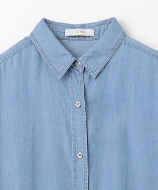 ANY 【手洗い可能】ウォッシャブルデニムシャツ ブルー