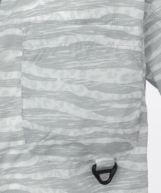 JOSEPH ABBOUD MOUNTAIN エンボスサファリカモ 半袖シャツ グレー系5