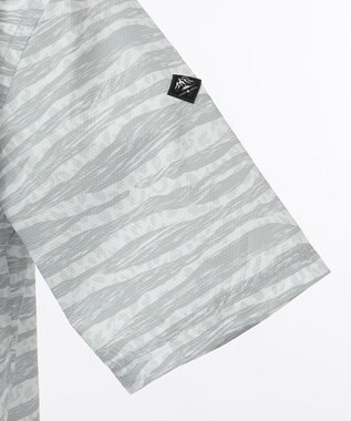 JOSEPH ABBOUD MOUNTAIN エンボスサファリカモ 半袖シャツ グレー系5