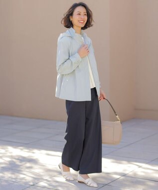 J.PRESS LADIES 【2way】Artirosa ショート丈 コート スモーキーミント系