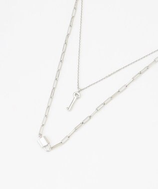 23区 キーモチーフセットネックレス シルバー系