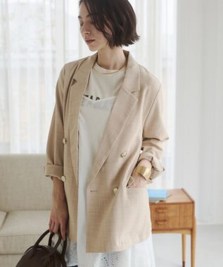 WEGO 【ANGIE VINTAGE】リネンライクジャケット ベージュ