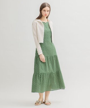 TOCCA 【洗える！】SCOOP フーディボレロ ベージュ系