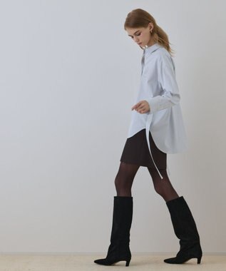 エンブレム刺繍シャツ