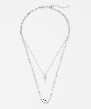 23区 キーモチーフセットネックレス シルバー系