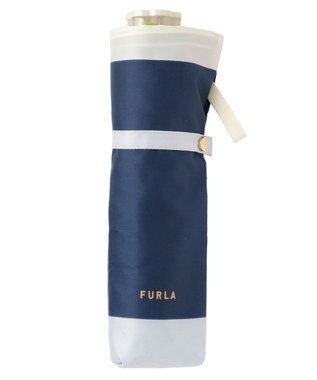 MOONBAT FURLA  折りたたみ傘 カラーボーダー 大きめ55cm 日本製 ダークグレー