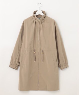 J.PRESS LADIES L 【洗える・撥水】マイクロタフタ ロング コート ブラウン系