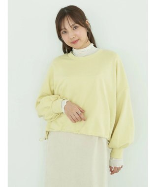 earth music&ecology シアータートルネックプルオーバー Ivory