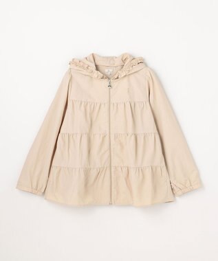 組曲 KIDS 【150-170㎝】 撥水ティアードマウンパ ベージュ