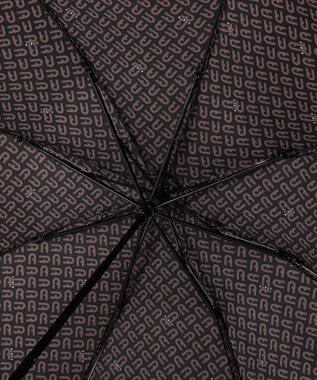 MOONBAT 【耐風】FURLA(フルラ) 折りたたみ傘 モノグラム 8本骨 大きめ55cm 日本製 オフホワイト