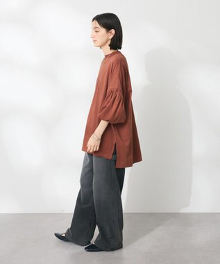 CRAFT STANDARD BOUTIQUE ランタンスリーブチュニック Brown