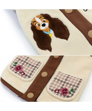 PET PARADISE ディズニー わんわん物語 背開きベスト 《レディー》小型犬 ベージュ